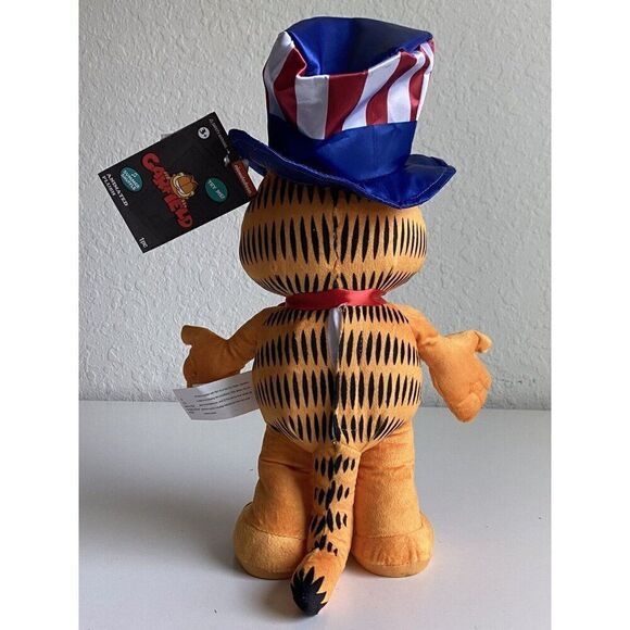 GARFIELD Patriotic Side Stepper Animated Plush Summer Shuffle Nickelodeon NEW - Picture 7 of 12